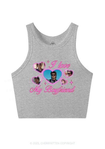 I Love My Boyfriend SH Y2K Crop Tank Top Cherrykitten