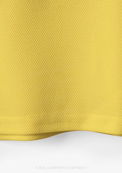 Custom Yellow Eat The Rich Y2K Crop Sport Jersey Shirts Cherrykitten