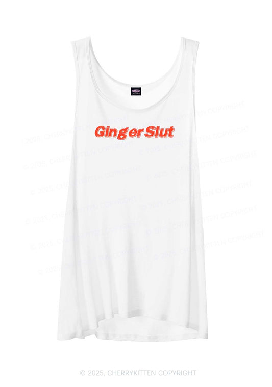 Ginger Slxt Y2K Sheer Boyfriend Tank Cherrykitten