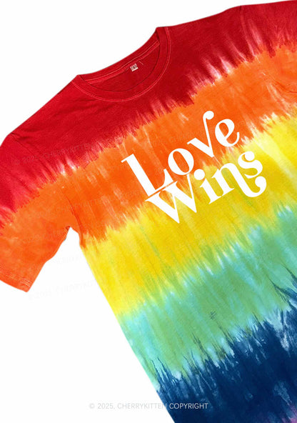 Love Wins Pride Y2K Tie Dye Shirts Cherrykitten