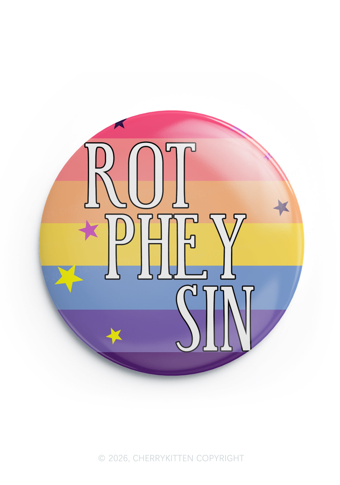 Rot Phey Sin Pride 1Pc Y2K Pin Badge Cherrykitten