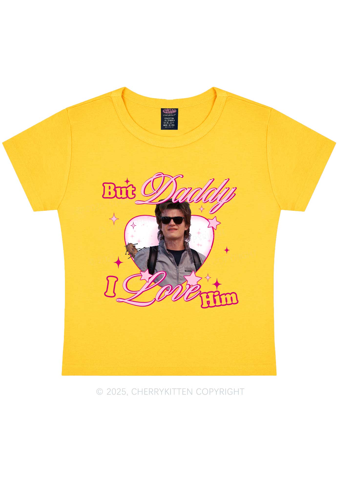 Daddy I Love Him Y2K Baby Tee Cherrykitten