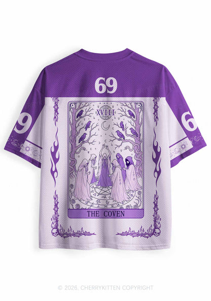 Halloween Purple The Coven Y2K Sport Jersey Shirts Cherrykitten