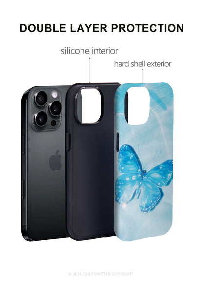 Blue Butterfly Y2K Phone Case Cherrykitten