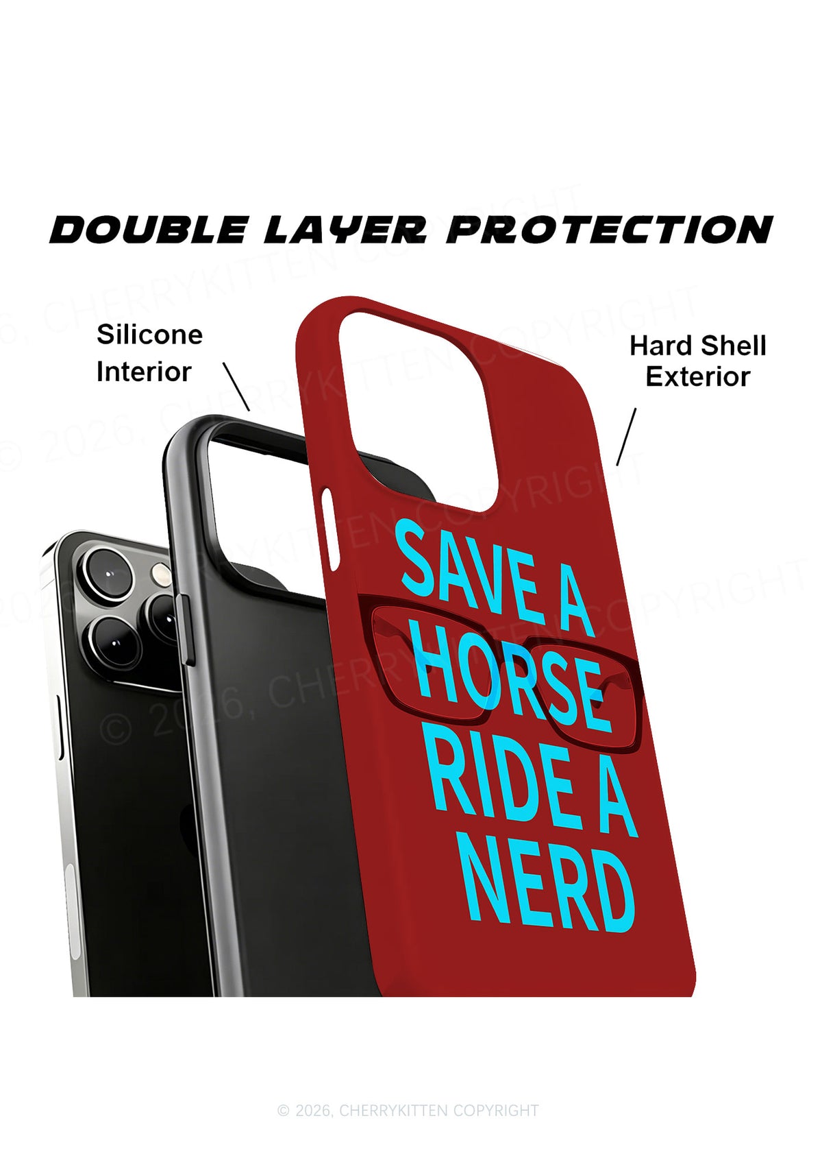 Save Horse Ride Nerd Y2K Phone Case Cherrykitten