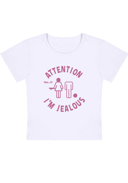 Curvy Attention I'm Jealous Baby Tee