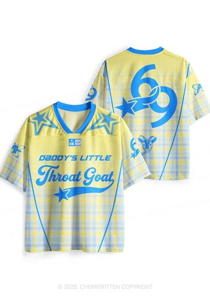 Daddys Little Throat Goat Y2K Sport Jersey Shirts Cherrykitten
