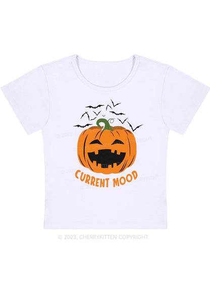 Pumpkin Current Mood Halloween Baby Tee Cherrykitten