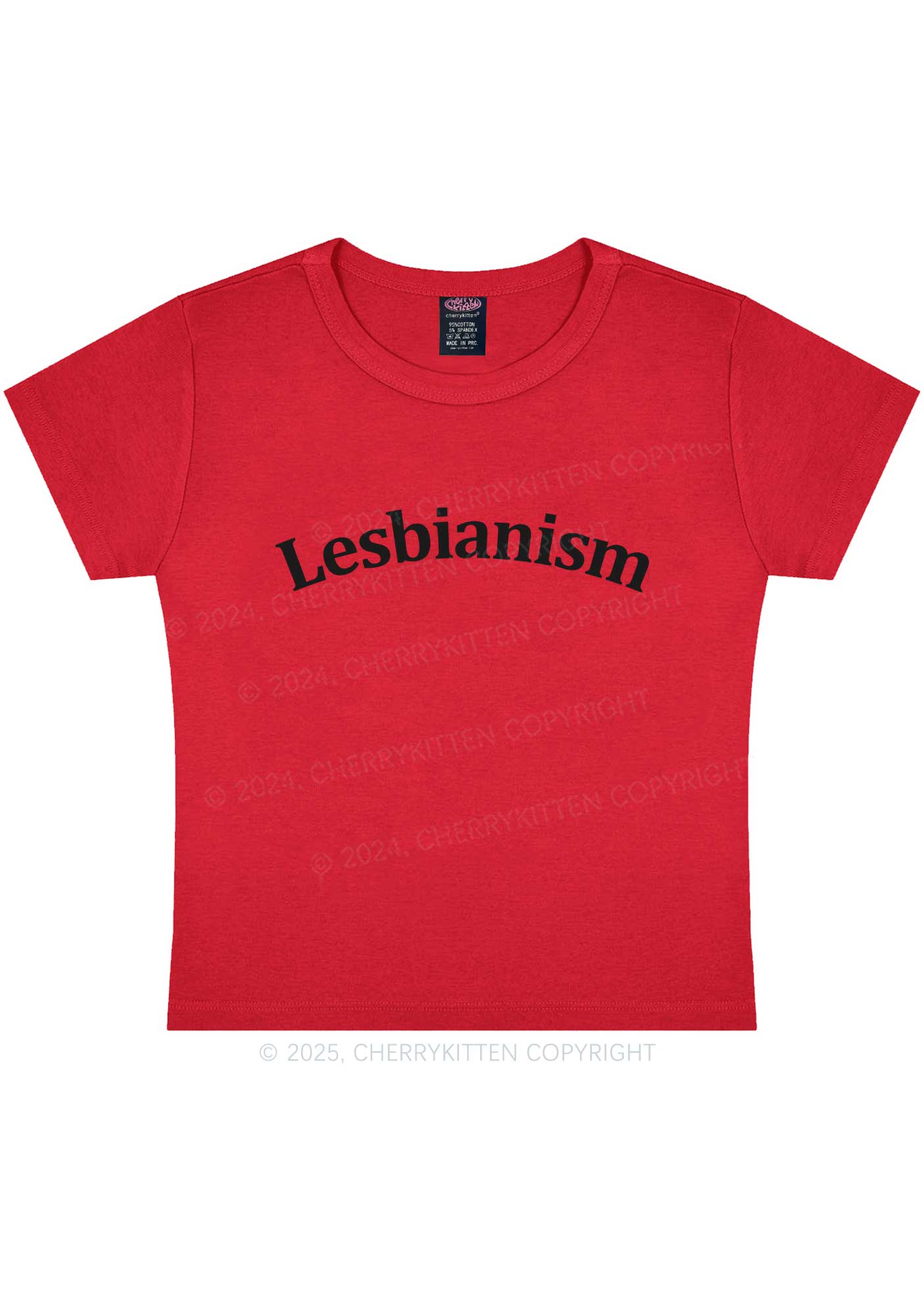 Lesbianism Y2K Baby Tee Cherrykitten