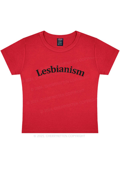 Lesbianism Y2K Baby Tee Cherrykitten