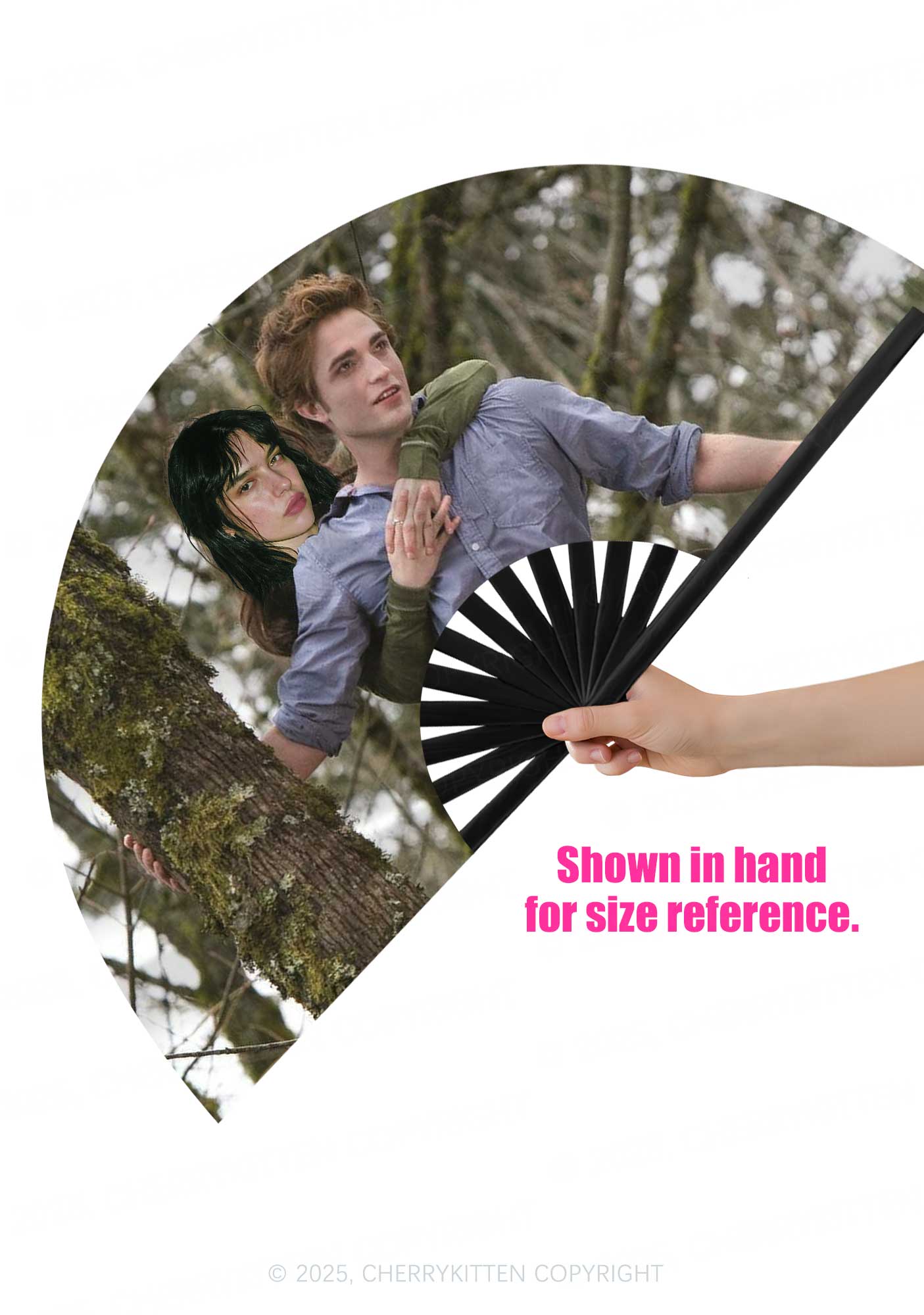 Custom Face Y2K Rave Hand Fan Cherrykitten
