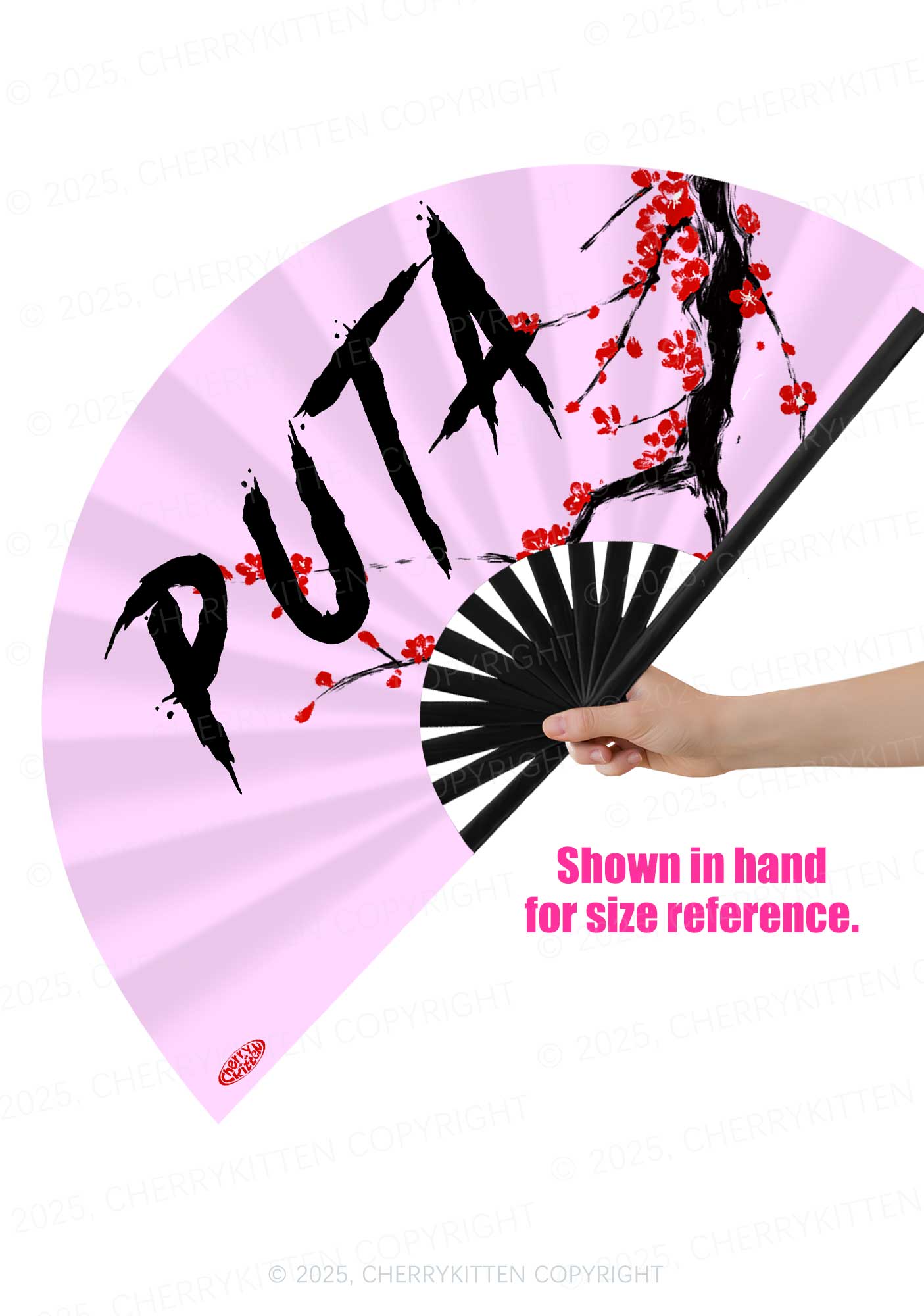 PUTA Y2K Rave Hand Fan Cherrykitten