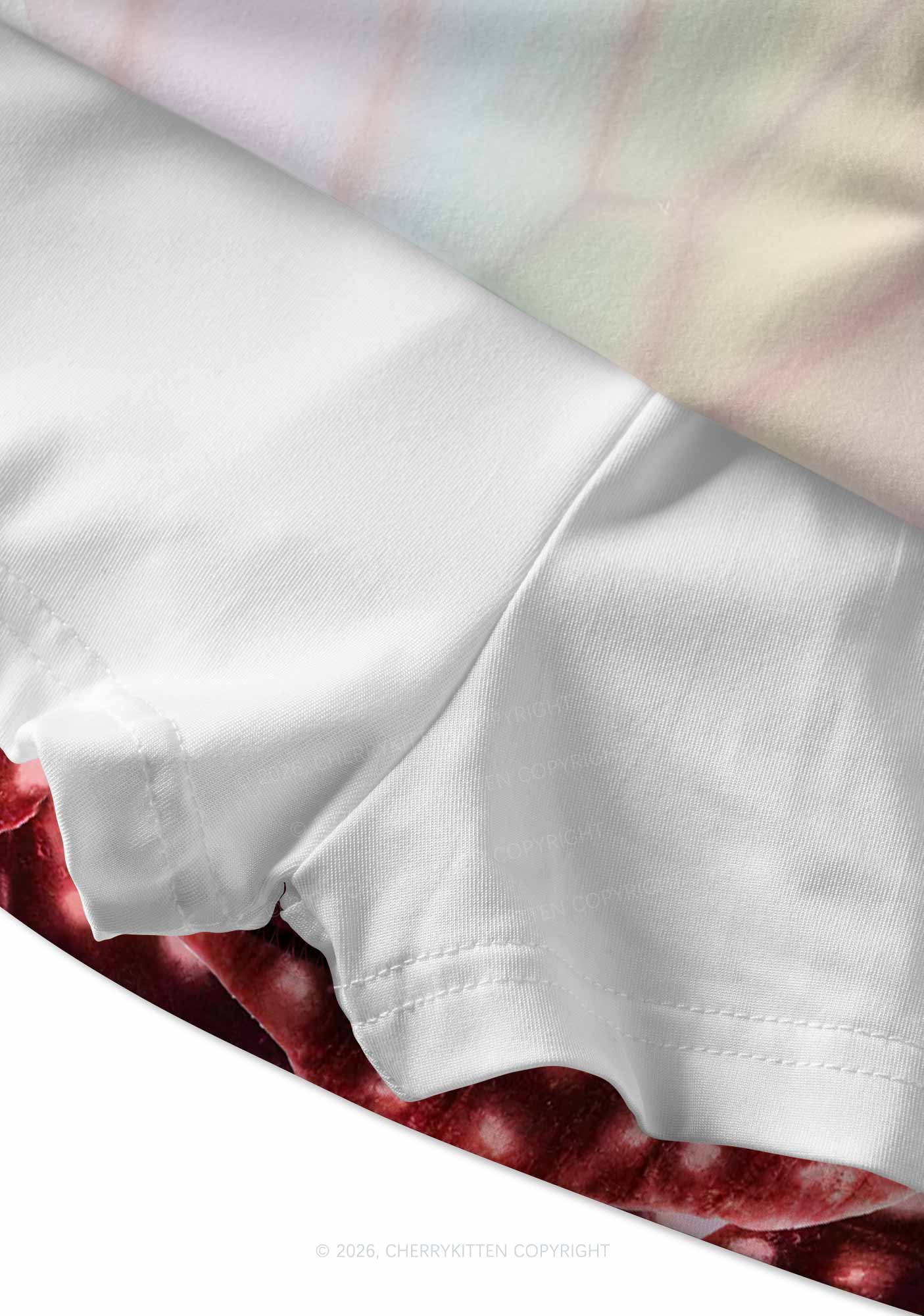 Rainbow Butterfly Wing Pride Y2K Print Mini Skirt Cherrykitten