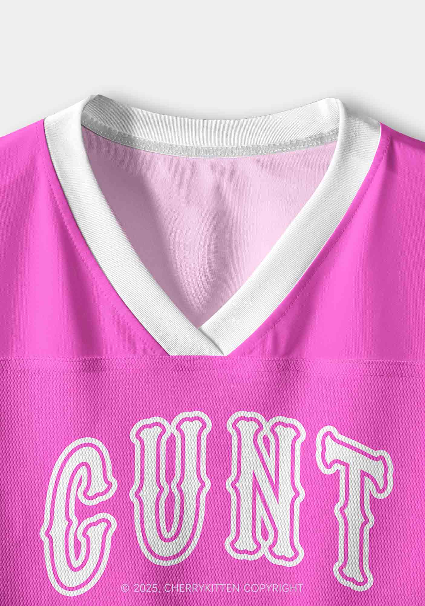 Custom Pink Cxxt Y2K Crop Sport Jersey Shirts Cherrykitten