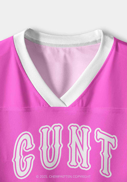 Custom Pink Cxxt Y2K Crop Sport Jersey Shirts Cherrykitten