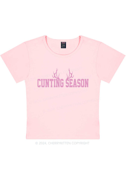 Cunting Season Y2K Baby Tee Cherrykitten