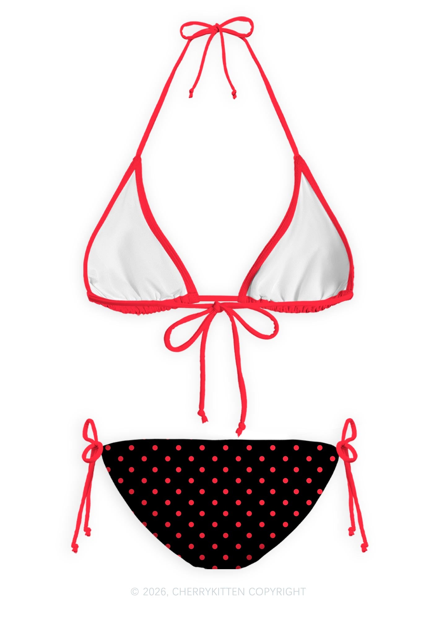 Kiss Girls Kill Boys Pride Y2K Print Bikini Set Cherrykitten