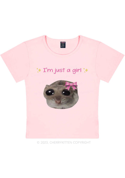 I'm A Girl Y2K Baby Tee Cherrykitten