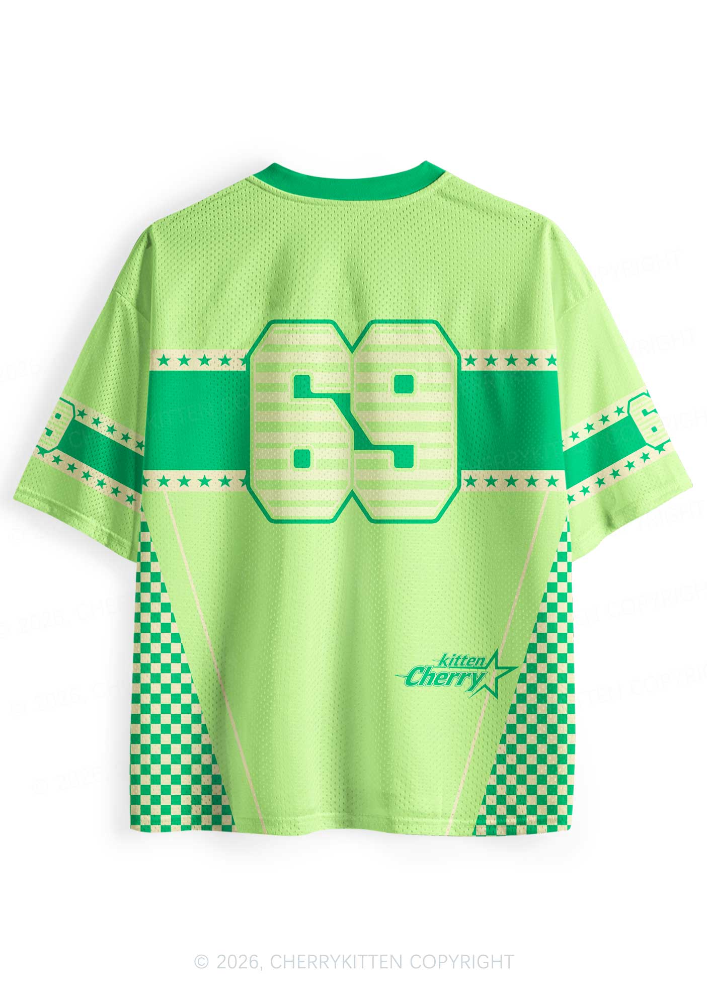 Green Girl Kisser Pride Y2K Sport Jersey Shirts Cherrykitten