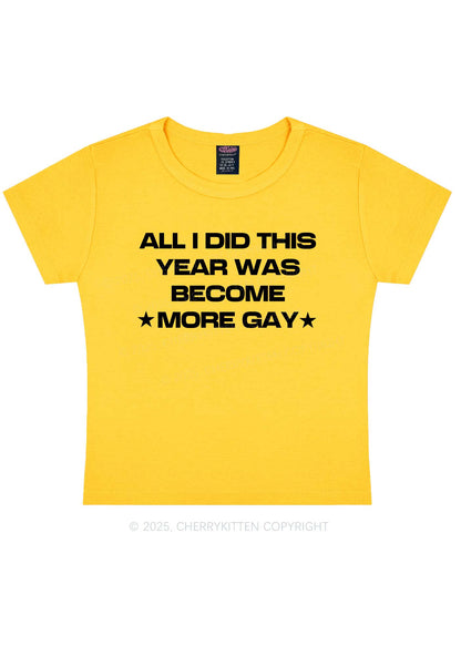 Become More Gay Pride Y2K Baby Tee Cherrykitten