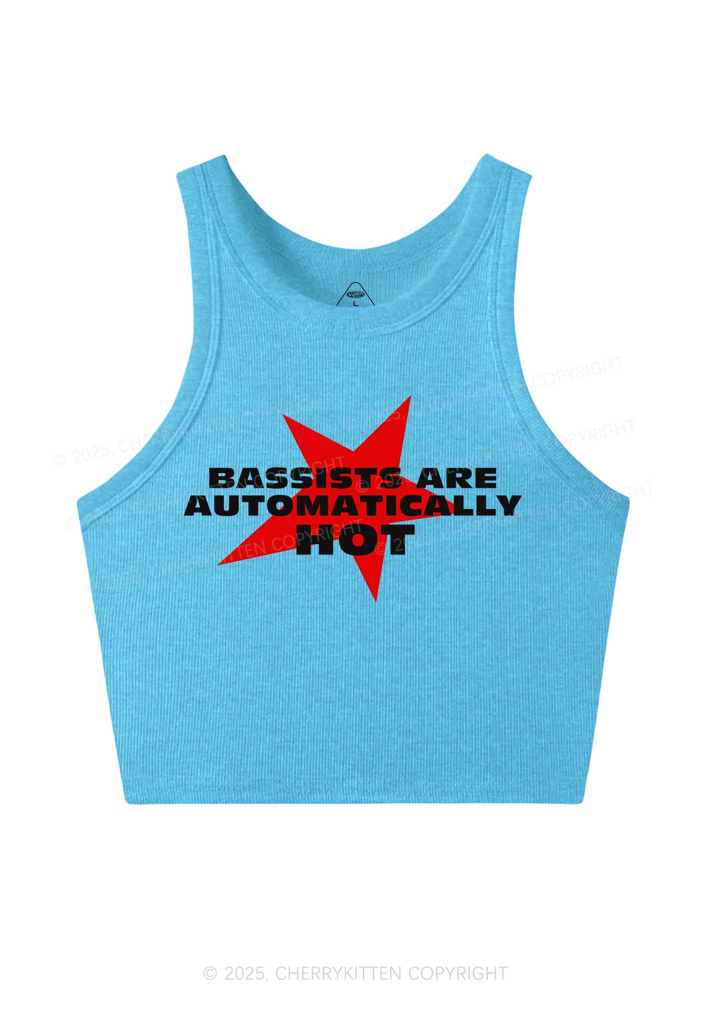 Bassists Are Automatically Hot Y2K Crop Tank Top Cherrykitten
