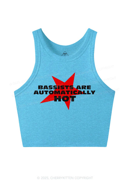 Bassists Are Automatically Hot Y2K Crop Tank Top Cherrykitten