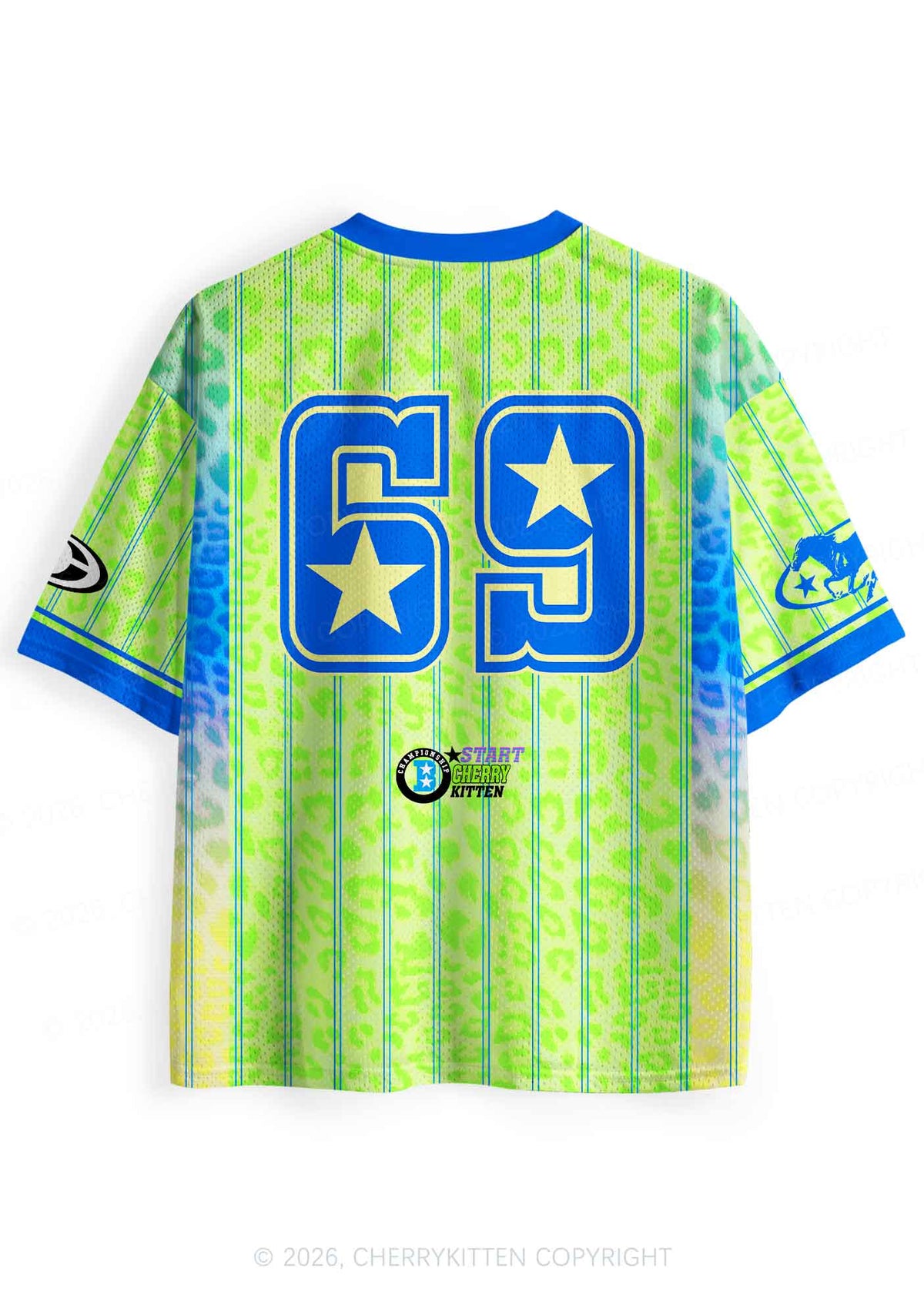 Green Pickle Slxt Y2K Sport Jersey Shirts Cherrykitten