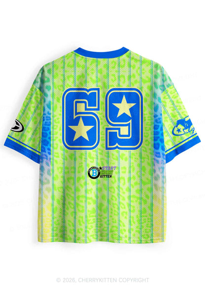 Green Pickle Slxt Y2K Sport Jersey Shirts Cherrykitten
