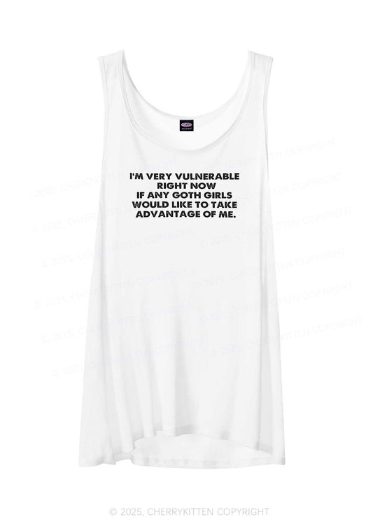 Im Vulnerable Y2K Sheer Boyfriend Tank Cherrykitten
