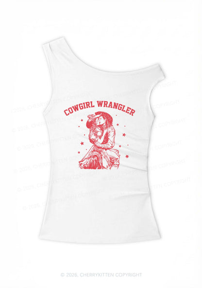 Cowgirl Wrangler Y2K Off Shoulder Tank Top Cherrykitten
