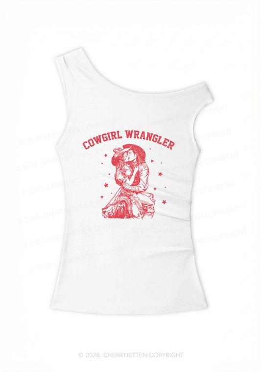 Cowgirl Wrangler Y2K Off Shoulder Tank Top Cherrykitten