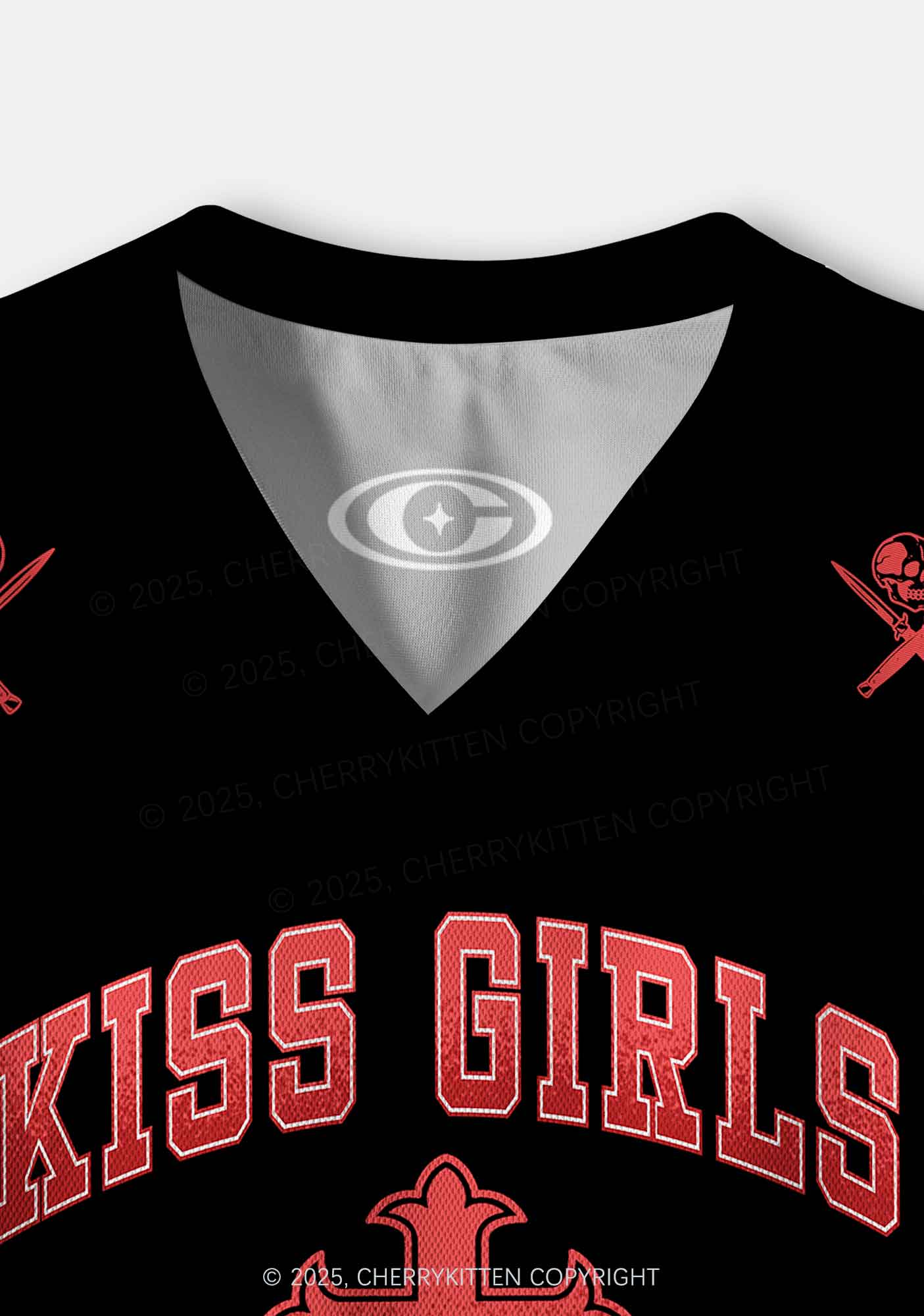 Custom Kiss Girls Pride Y2K Crop Sport Jersey Shirts Cherrykitten