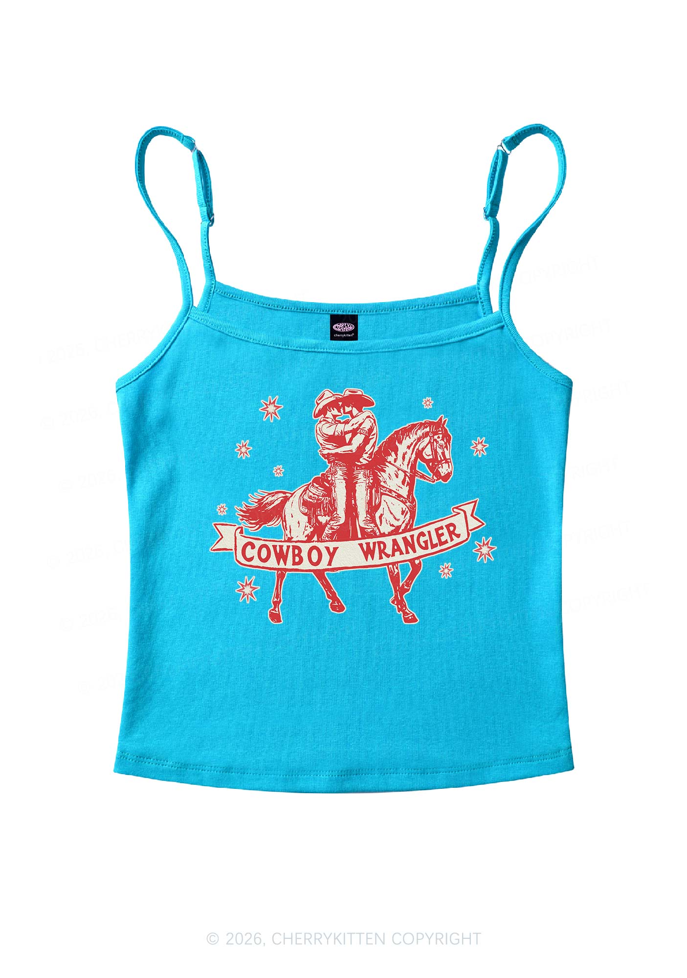 Cowboy Wrangler Pride Y2K Spaghetti Strap Cami Cherrykitten