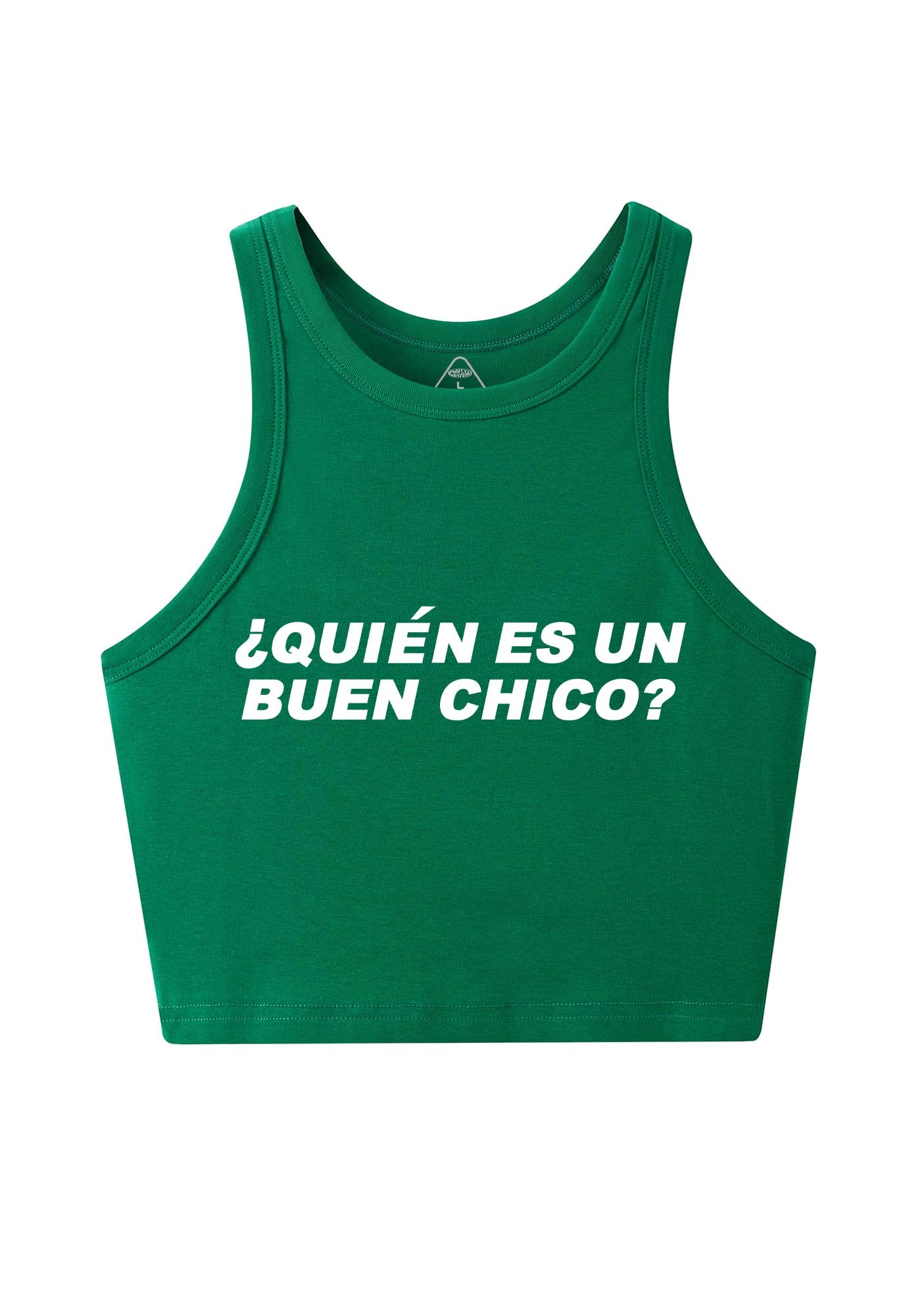 Quien Es Un Buen Chico Y2K Crop Tank Top Cherrykitten