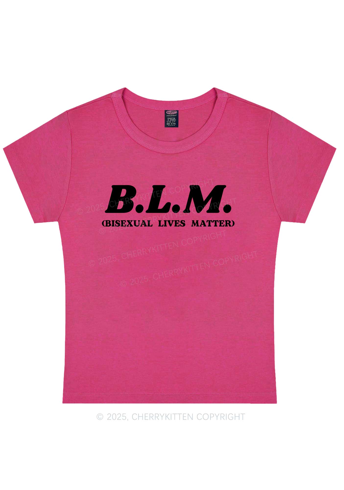 Bisexual Lives Matter Pride Y2K Baby Tee Cherrykitten
