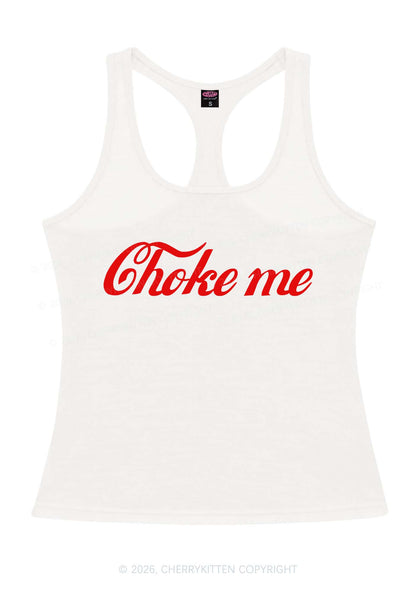 Choke Me Y2K Women Racerback Tank Top Cherrykitten