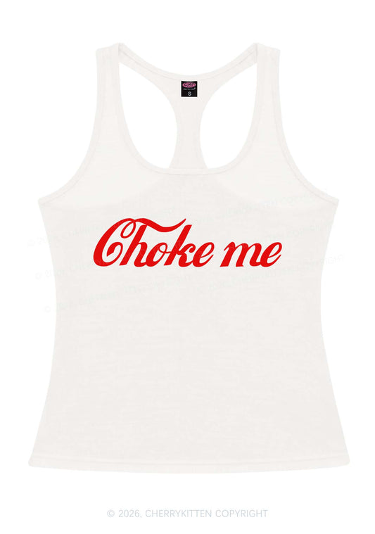Choke Me Y2K Women Racerback Tank Top Cherrykitten