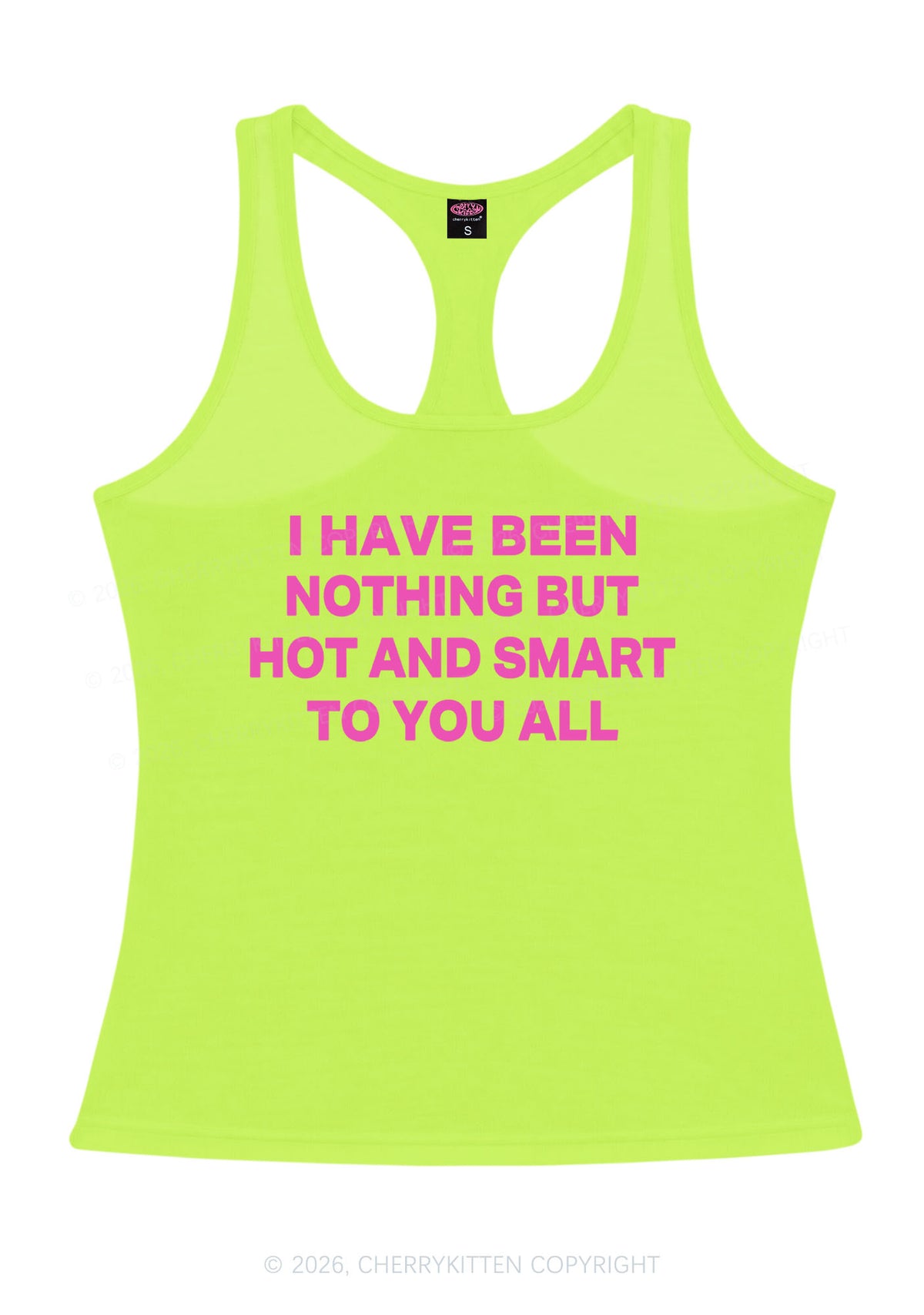 I Have Been Hot And Smart Y2K Women Racerback Tank Top Cherrykitten
