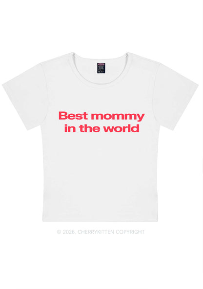 Best Mommy In The World Y2K Baby Tee Cherrykitten