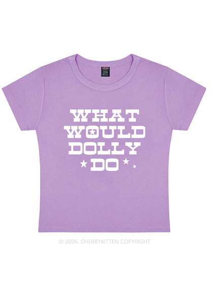 What Would Doll Do Y2K Baby Tee Cherrykitten