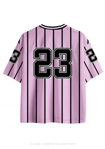 Custom Pink Striped Cxxt Y2K Sport Jersey Shirts Cherrykitten