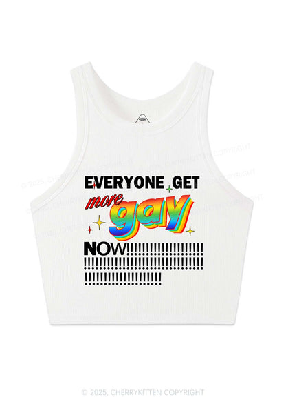 Get More Gay Pride Y2K Crop Tank Top Cherrykitten