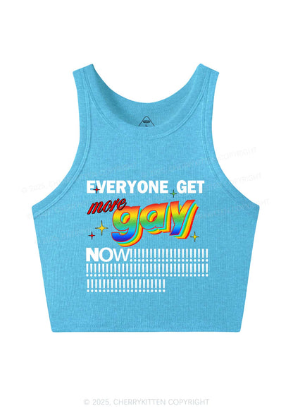 Get More Gay Pride Y2K Crop Tank Top Cherrykitten