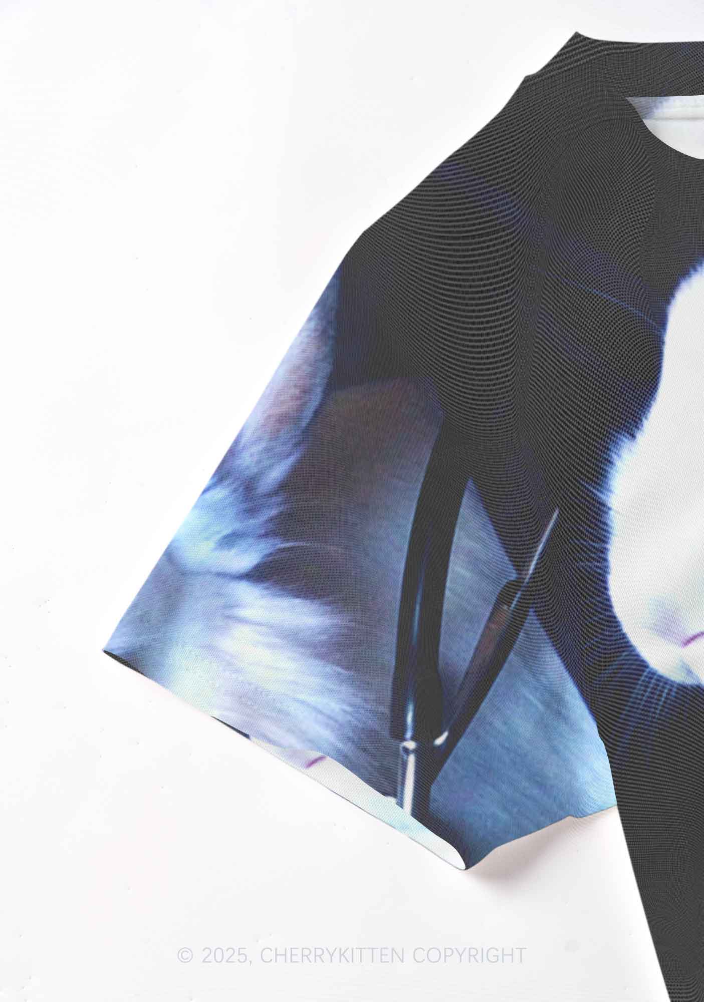 Bunny Doctor Y2K Mesh Crop Top Cherrykitten