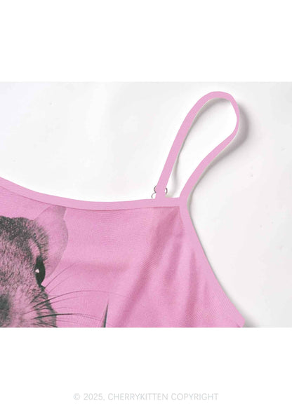 Rat Street Y2K Mesh Cami Tank Cherrykitten