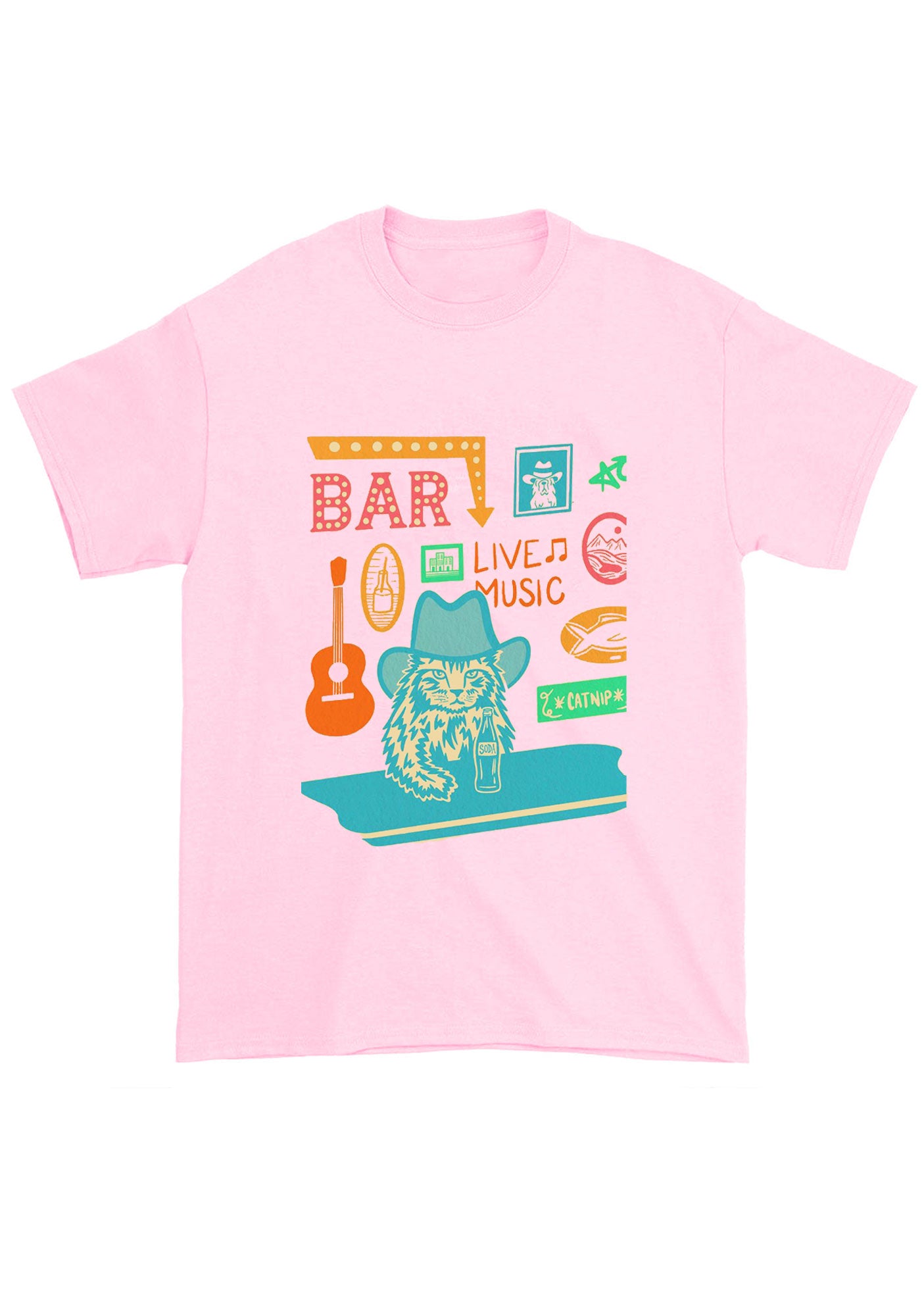 Bar Live Music Catnip Soda Chunky Shirt