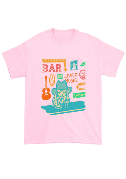 Bar Live Music Catnip Soda Chunky Shirt