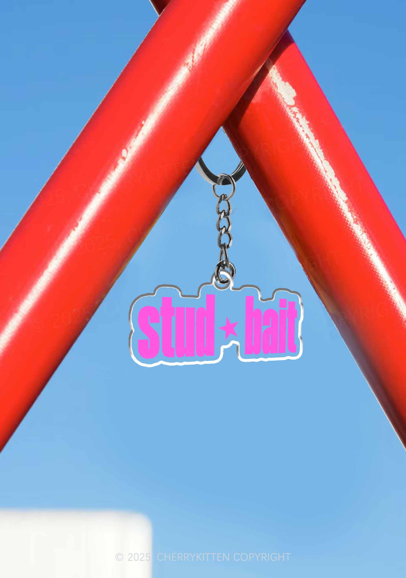 Stud Bait Pride 1Pc Y2K Keychain Cherrykitten
