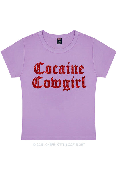 Glitter Cola Cowgirl Y2K Baby Tee Cherrykitten
