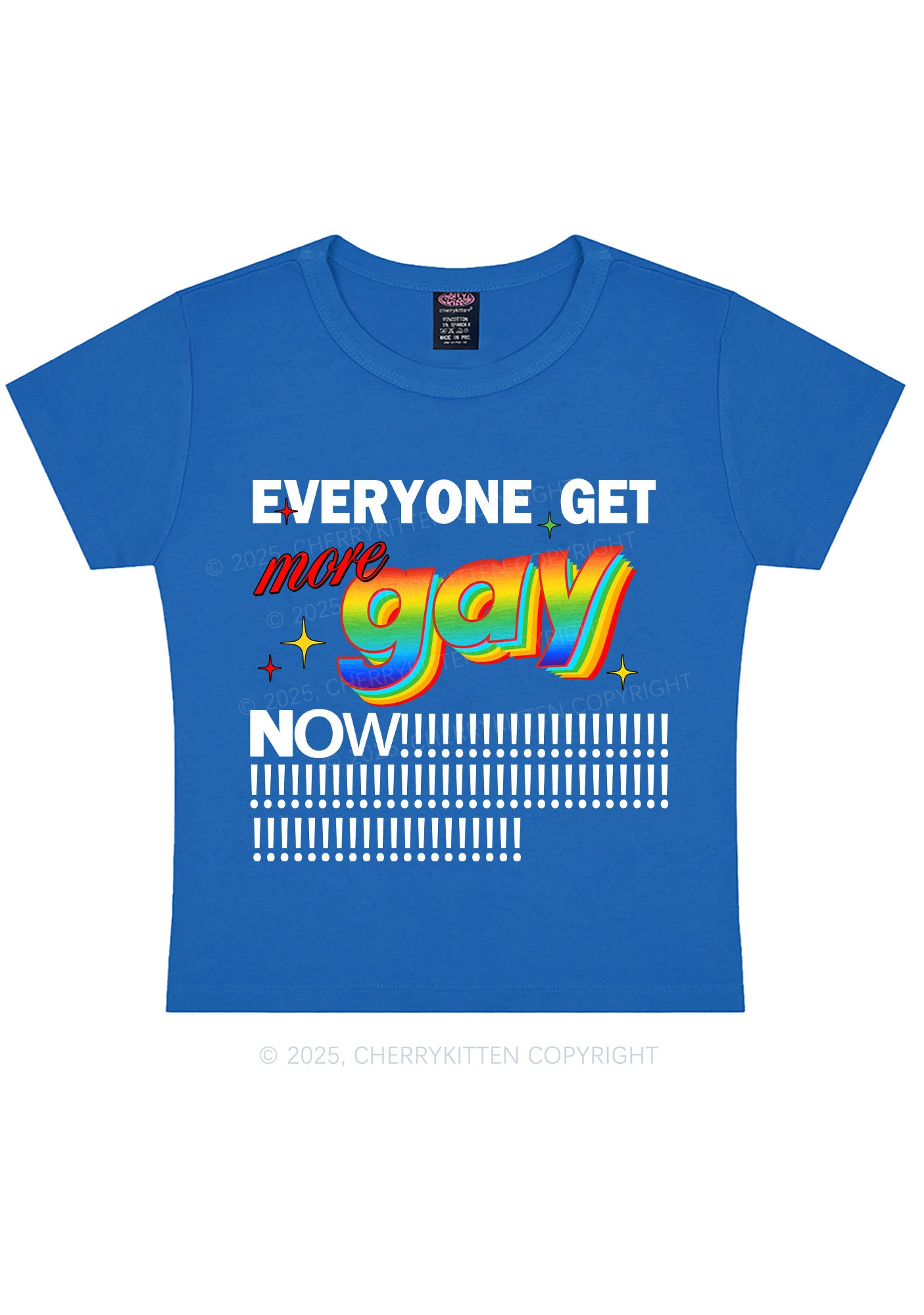 Get More Gay Pride Y2K Baby Tee Cherrykitten